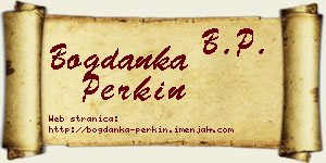 Bogdanka Perkin vizit kartica